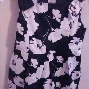 Janie and Jack black and white flower print size 3